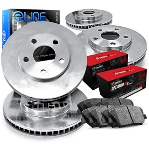 Full set Brake Rotor & Semi-Metallic Pad Front Rear Kit For Mercedes and more - Picture 1 of 4