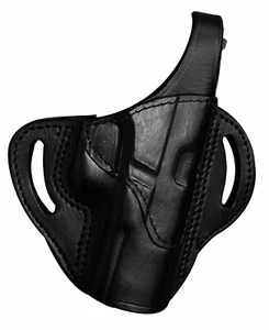1836 BH1 Standoff Belt Holster, Fits Glock 17, 22, Right Hand, Black Leather - Picture 1 of 3