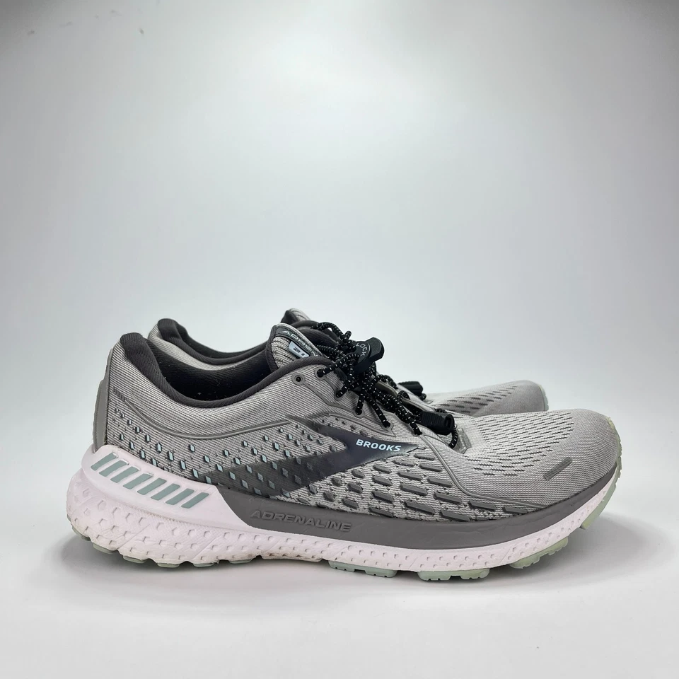 Brooks Adrenaline 21 Gris Blanco Transpirable Atlético Zapatos para Correr Mujeres Talla 10B Foto 1 de 4