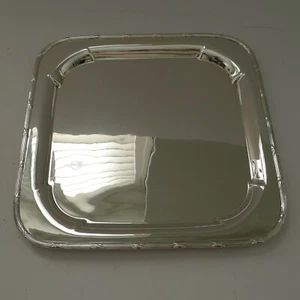 Handsome English Square Silver Plated Cocktail Tray c.1890 - Picture 1 of 8