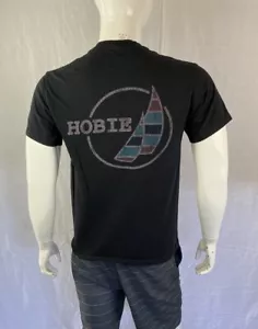 HOBIE Sail Graphic Black 2-Sided T Shirt, Men's Size Medium - Picture 1 of 8
