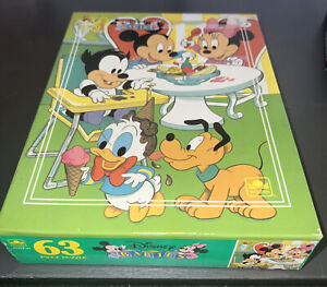NEW DISNEY BABIES Golden 63 Piece Puzzle - 11 1/2" x 15"- Mickey, Donald, Goofy