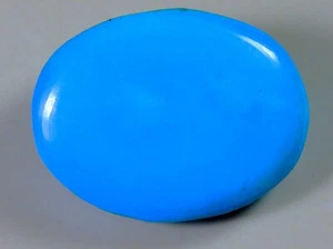 13CT NATURAL RING SIZE SKY SLEEPING BEAUTY TURQUOISE OVAL CABOCHON GEMSTONE A431 - Picture 1 of 4