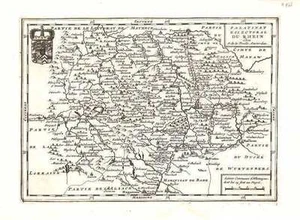 Antike Landkarte, De la Feuille, Kurpfalz du Rhein - Bild 1 von 1