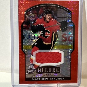 2020-21 Upper Deck Allure Red Rainbow Jerseys Matthew Tkachuk #64