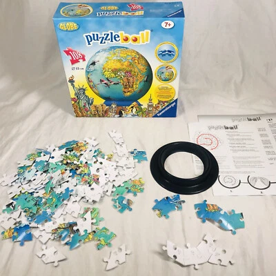 Ravensburger World Globe 108 Curved Pieces 3D Puzzle Ball 6” - image 1 of 4