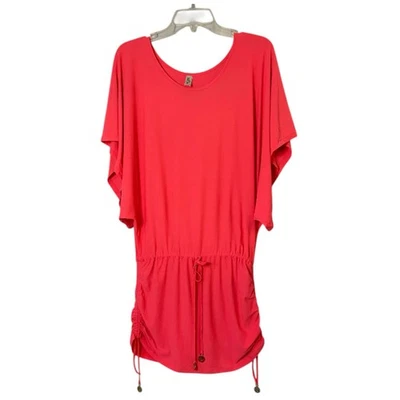 Luli Fama Luxury Bombshell Red Coral South Beach Dress Cover Up Size XS - Image 1 of 4