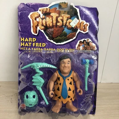 NOS, Mattel - The Flintstones, Hard Hat Fred, Action Figure - 1993 - Image 1 of 4