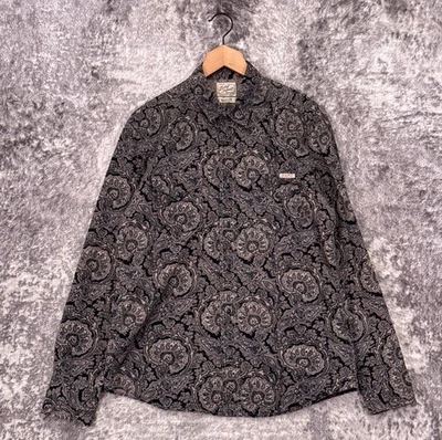 Camisa a Presión Perla Marca Lucky Mediana Para Hombre Paisley Hecha en el Oeste EE. UU. Foto 1 de 4