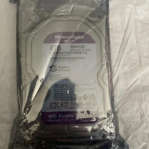 WD 4TB Purple Surveillance Hard Drive WD43PURZ 3.5” SATA 6Gb/s Sealed New HDD - Afbeelding 1 van 3