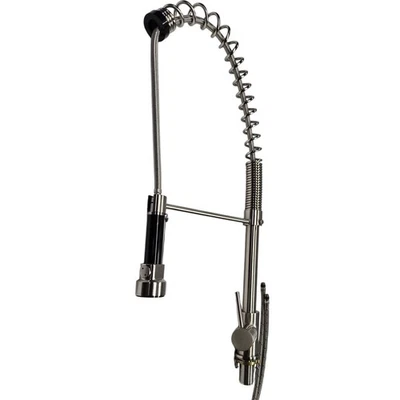 Signature Hardware 418248 Asaro Pull Down Kitchen Faucet - Brushed Nickel - Image 1 of 4