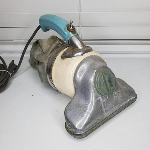 Vintage Metal Hand Held Vacuum Blue Handle Read Description - Picture 1 of 24