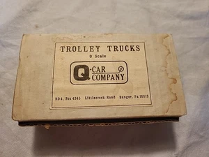 Q-Car Company Trolley Truck 0 Scale Parts. As Is - Picture 1 of 9