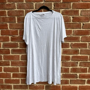 Eileen Fisher 148 $ Damen Bio Leinen Jersey Kurzarm Seitenschlitze Tunika 3X - Bild 1 von 7