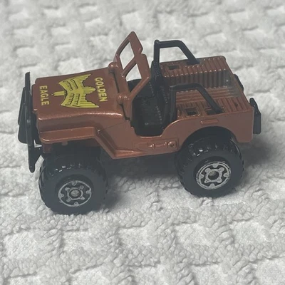 Matchbox 1981 Series MB5 Jeep Eagle 4X4 Bronze Golden Eagle, Damaged Roll Cage - Image 1 of 4