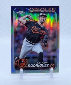 2024 Topps Chrome GRAYSON RODRIGUEZ Refractor ORIOLES #268 - Photo 1 sur 2