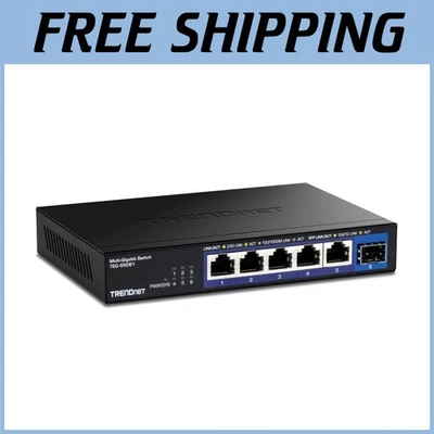 Black Metal 6-Port 2.5G Switch | Lifetime Protection - Image 1 of 4