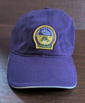 Gorra ajustable Keenland Racing Breeders Cup World Championship 2022 púrpura usada en excelente estado Foto 1 de 4