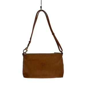 IL BISONTE Camel Leder Schultertasche klassisches Design Italy gebraucht Schrammen - Bild 1 von 9