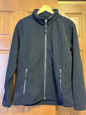 Wear Guard 男式黑色长袖防风全拉链羊毛夹克 M 码 — 第 1/4 张图片