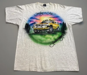 T-shirt vintage anni 90 Toyota Rav 4 4Runner aerografo Gatlinburg TN XL - Foto 1 di 9