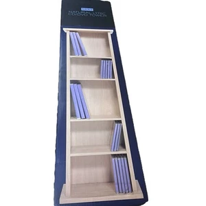 Next Natural Lyric Wooden CD Storage Tower Rack – Holds 50+ Discs, Boxed - Picture 1 of 8
