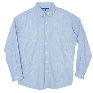 Tommy Hilfiger Button Up XL Blau Gingham Karo Langarm Regular Fit Bügelfrei - Bild 1 von 4
