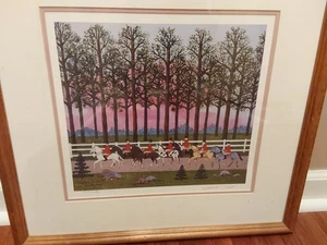 Wooster Scott Offset Lithograph CCXC1/0 Framed Signed Foxy "Gives Em The Slip" - Picture 1 of 10