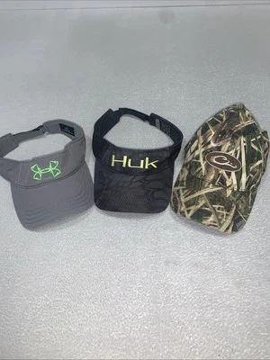3 Under Armour Huk Drake Men's Camo VisorOne Size Fits All Hunting/Fishing Hats - Image 1 of 4