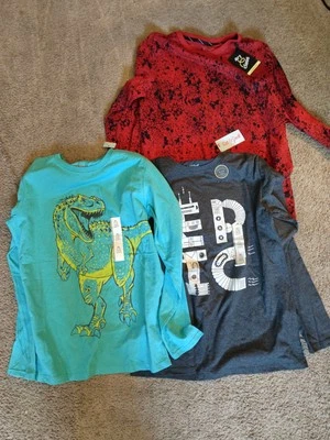 Lot Of 3 Boy's Youth XL (16) & XXL (18) Long Sleeve Shirts NWT  Epic Dinosaur  - Image 1 of 4