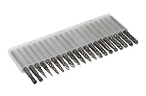 Hartmetall Frässtifte Set 1/8 Schaftdurchmesser Doppelschnitt Wolframcarbid Bohrer rotierend... - Bild 1 von 9