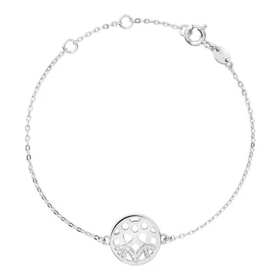 LINKS OF LONDON Ladies Timeless 925 Pave Diamond Disk Bracelet NEW RRP275 - Image 1 of 4