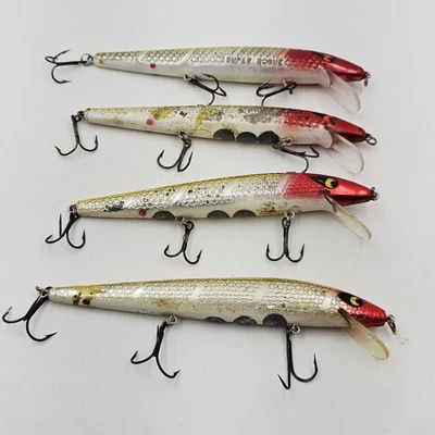 Лот из 4 Smithwick Clown Rogue & Super Rogues С Добавленными Весами Утяжеленный - Изображение 1 из 3