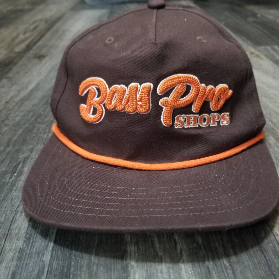 Gorra Bass Pro Shops marrón/naranja con correa trasera para adultos Netplus Foto 1 de 4
