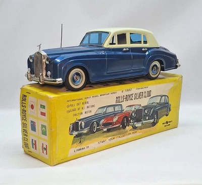 N.M.I.B. Rolls-Royce 1955💫diplomat 12" plata nube estaño litografía fricción Japón👀 Foto 1 de 4