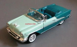 Green 1955 Oldsmobile Super 88 Convertible 1/24 Scale Diecast Model Window Box - Picture 1 of 6