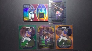TYLAN WALLACE RC LOT 2021 Select/Prizm Selections Patch Orange Disco Green Holo