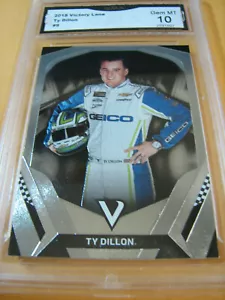 TY DILLON NASCAR 2018 VICTORY LANE SILVER # 9 GRADED 10 L@@@K - Picture 1 of 2