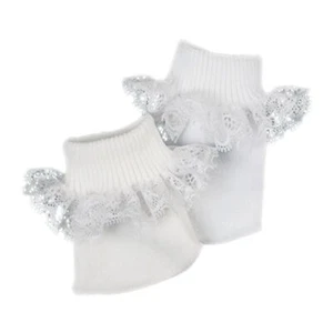 Sophia’s Lace Trim Socks for 15" to 18'' Dolls, White - Picture 1 of 5
