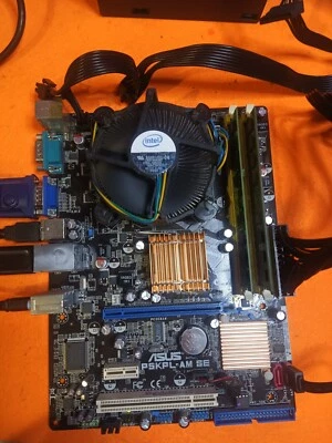 SCHEDA MADRE ASUS P5KPL-AM +cpu E6500 + 4GB RAM+  Ventola  - Immagine 1 di 4