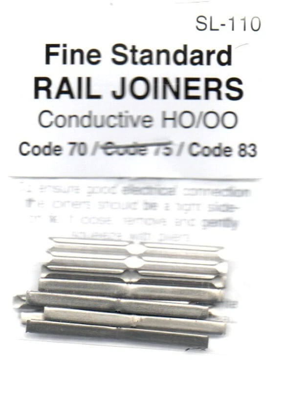PECO Sl-110 HO Code 83 Metal Rail Joiners 24 PK MODELRRSUPPLY Ship Any Qty