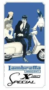 Stampa Arte da Parete Casa - Poster Pubblicitario Vintage - LAMBRETTA - A4,A3,A2,A1 - Foto 1 di 1
