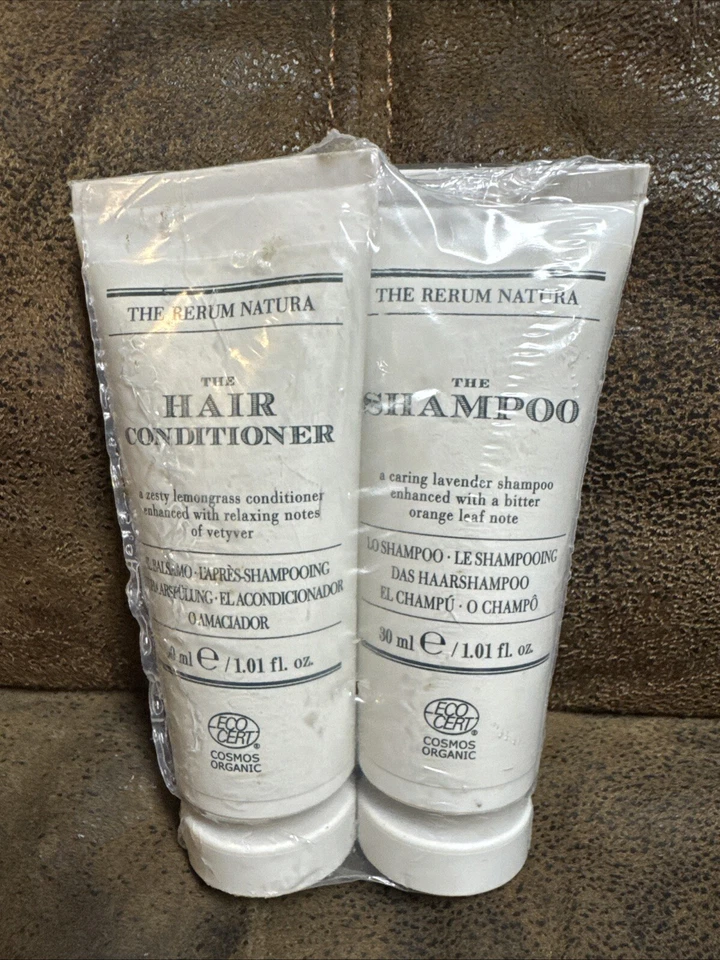 Новый Rerum Natura шампунь и кондиционер для волос дорожный набор 30 мл/1 унц каждый - Изображение 1 из 1