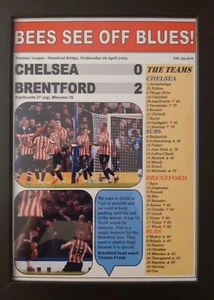 Chelsea 0 Brentford 2 - 2023 Premier League - souvenir print - Picture 1 of 5