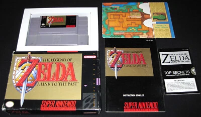 Legend of Zelda Link to the Past (Super Nintendo SNES, 1992) Complete in Box CIB - Image 1 of 4