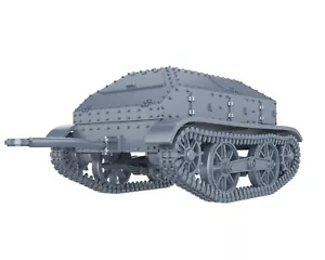JAPAN WWII - Trailer for TYPE 94 TE-KE tankette - 1/56 1/72 1/87 1/100 3D - Imagen 1 de 5