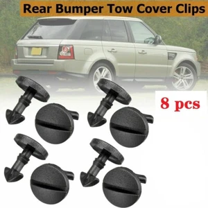 8 PIEZAS PLÁSTICO PARACHOQUES REMOLQUE OJO CUBIERTA CLIPS OJO MOLDURA PARA LAND ROVER DISCOVERY 3 4 - Imagen 1 de 7