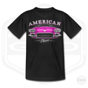Children's 1960 Chevrolet Corvette American Muscle Car T-Shirt - Picture 1 of 19