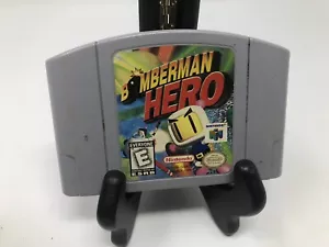 Bomberman Hero NINTENDO 64 N64 Game Tested + Working & Authentic! - Picture 1 of 6