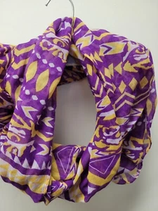 LSU TiGERS LOOP INFINITY SCARF PURPLE & GOLD - Picture 1 of 7